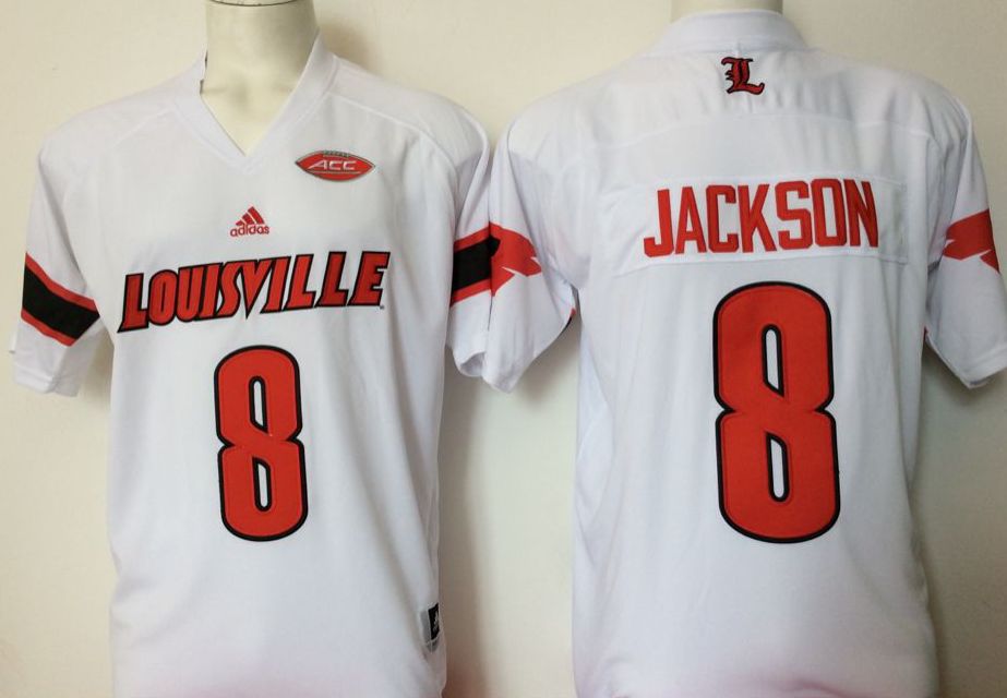 Men Louisville Cardinals #8 Jackson White 2025 NCAA Jersey